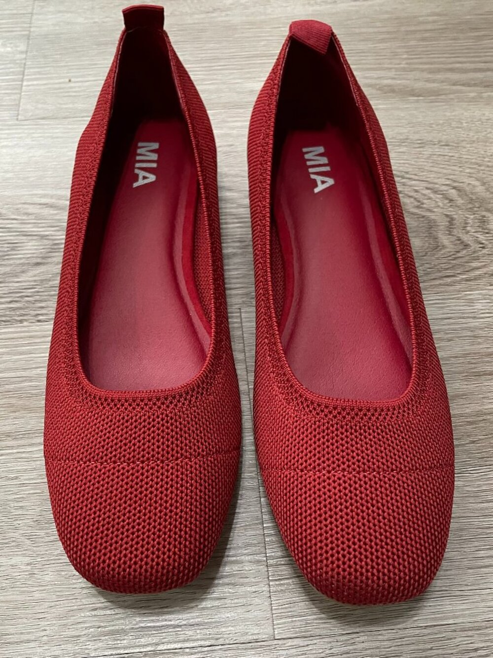 Knit Red Flats